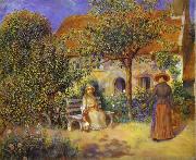 Pierre-Auguste Renoir, Photo of painting Garden Scene in Britanny.